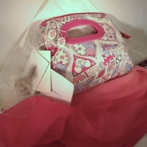 Emilio Pucci Small Corduroy Leather Mini Bag Pink